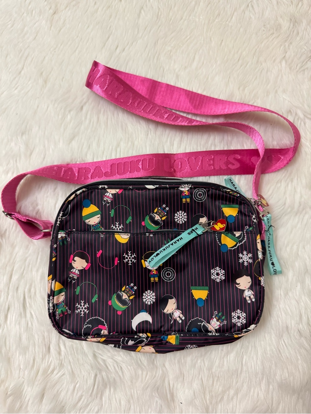 Rare Harajuku Lovers By Gwen Stefani Aloha Ski Girls Crossbody Shoulder Bag Y2K